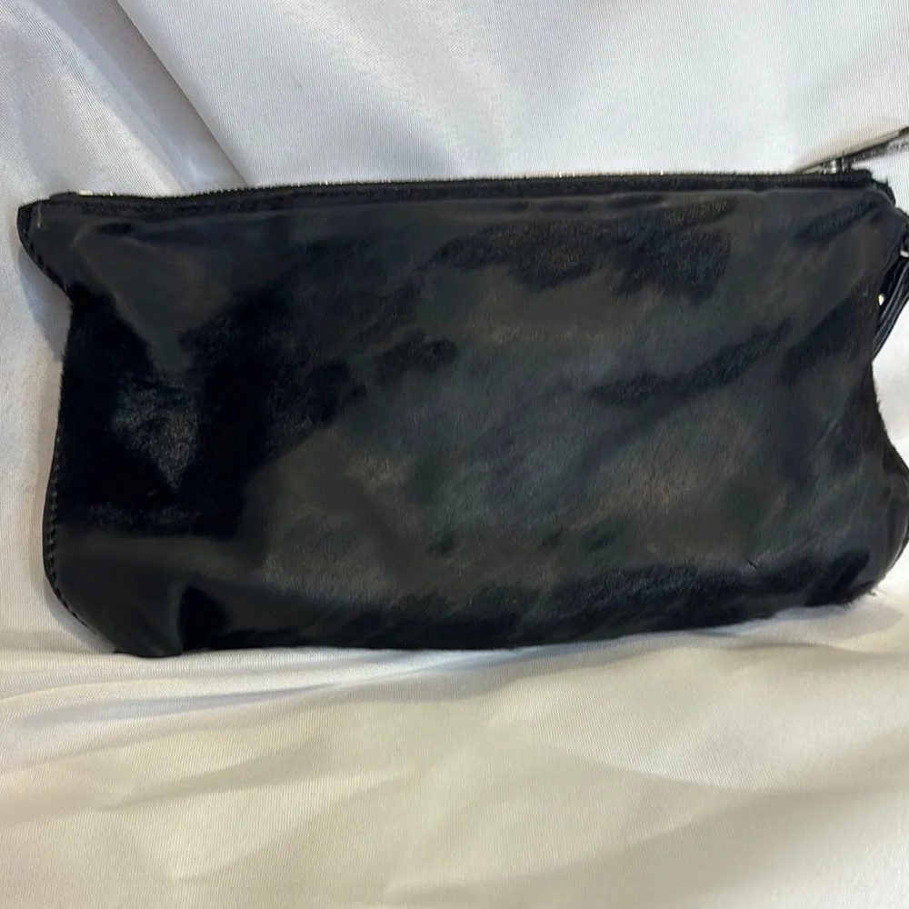Michael Kors Black Clutch leather - faux fur